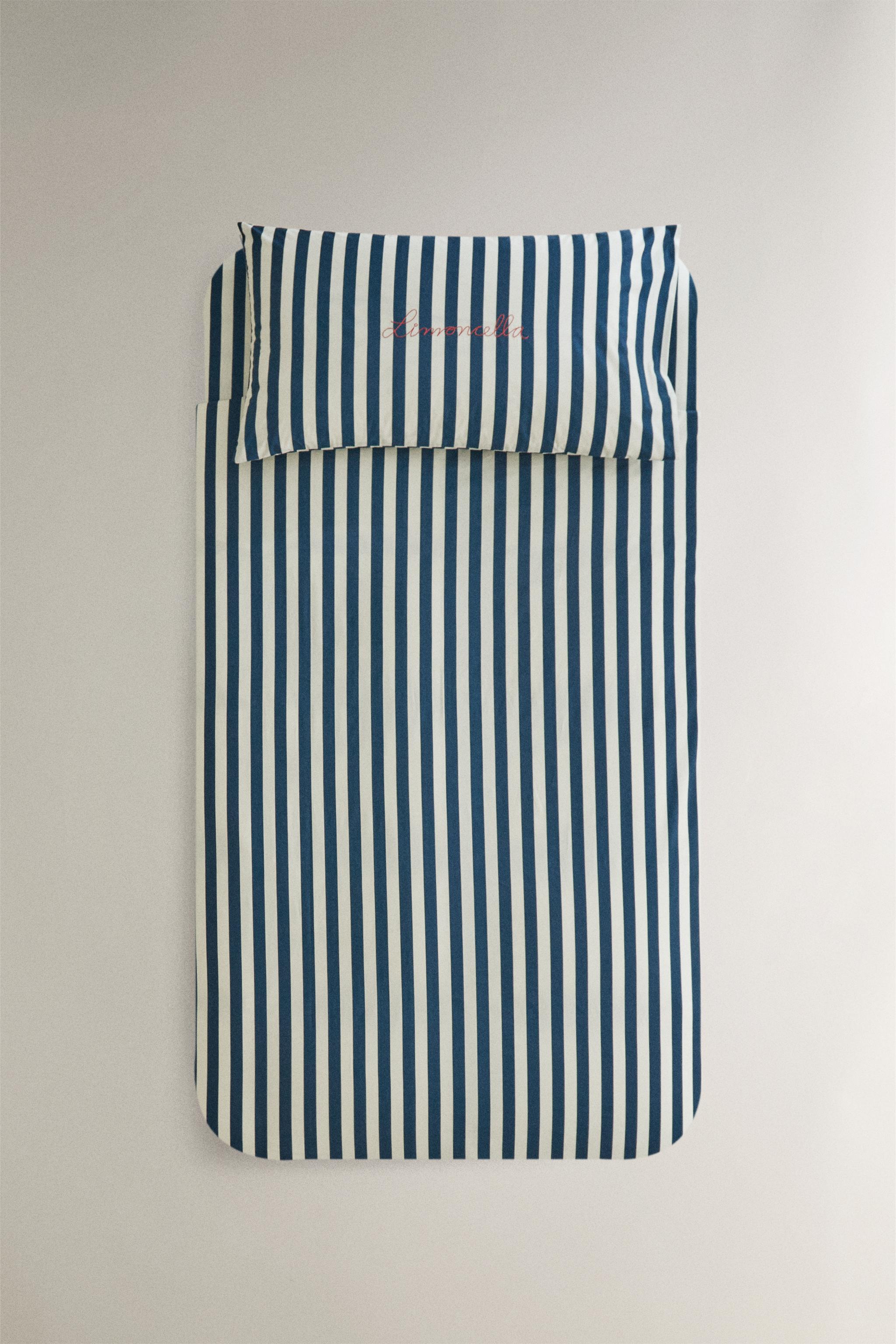KIDS STRIPED DUVET COVER X THE ANIMALS OBSERVATORY